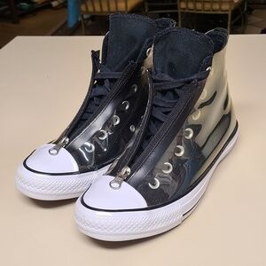 Rare See Thru Converse CTAS Shroud Translucent hi top sneakers size 7